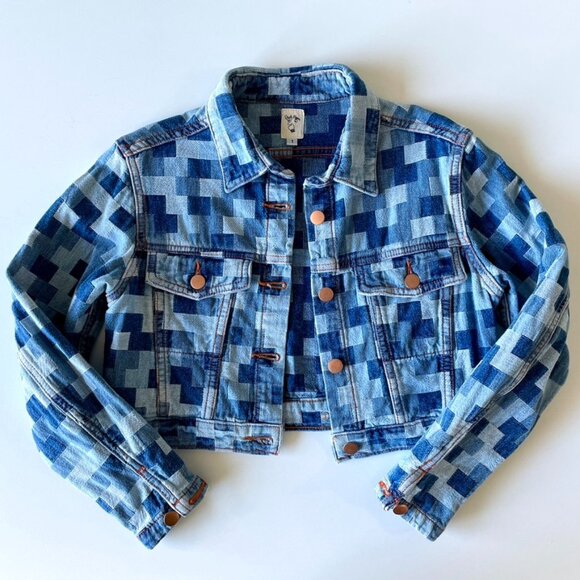 Judi Rosen - Joan Denim Jacket - Patchwork Bleach - XS - Picture 3 of 9